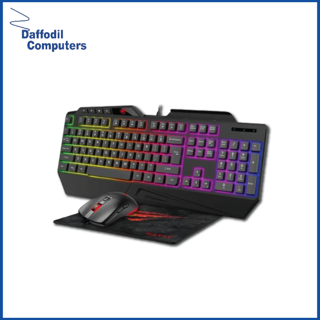 Havit KB889CM RGB Gaming Keyboard, Mouse & Mouse Pad 3-IN-1 Combo